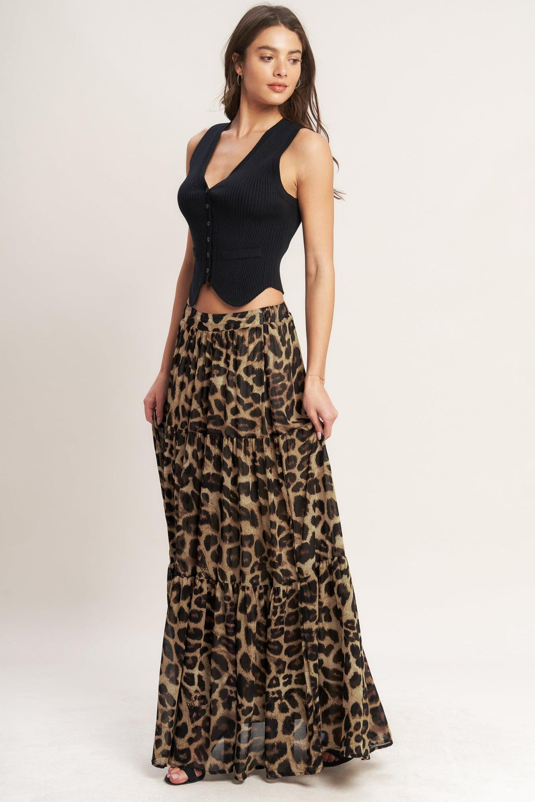 Seasonless Styling Woven Maxi Skirt from KADOU Boutique
