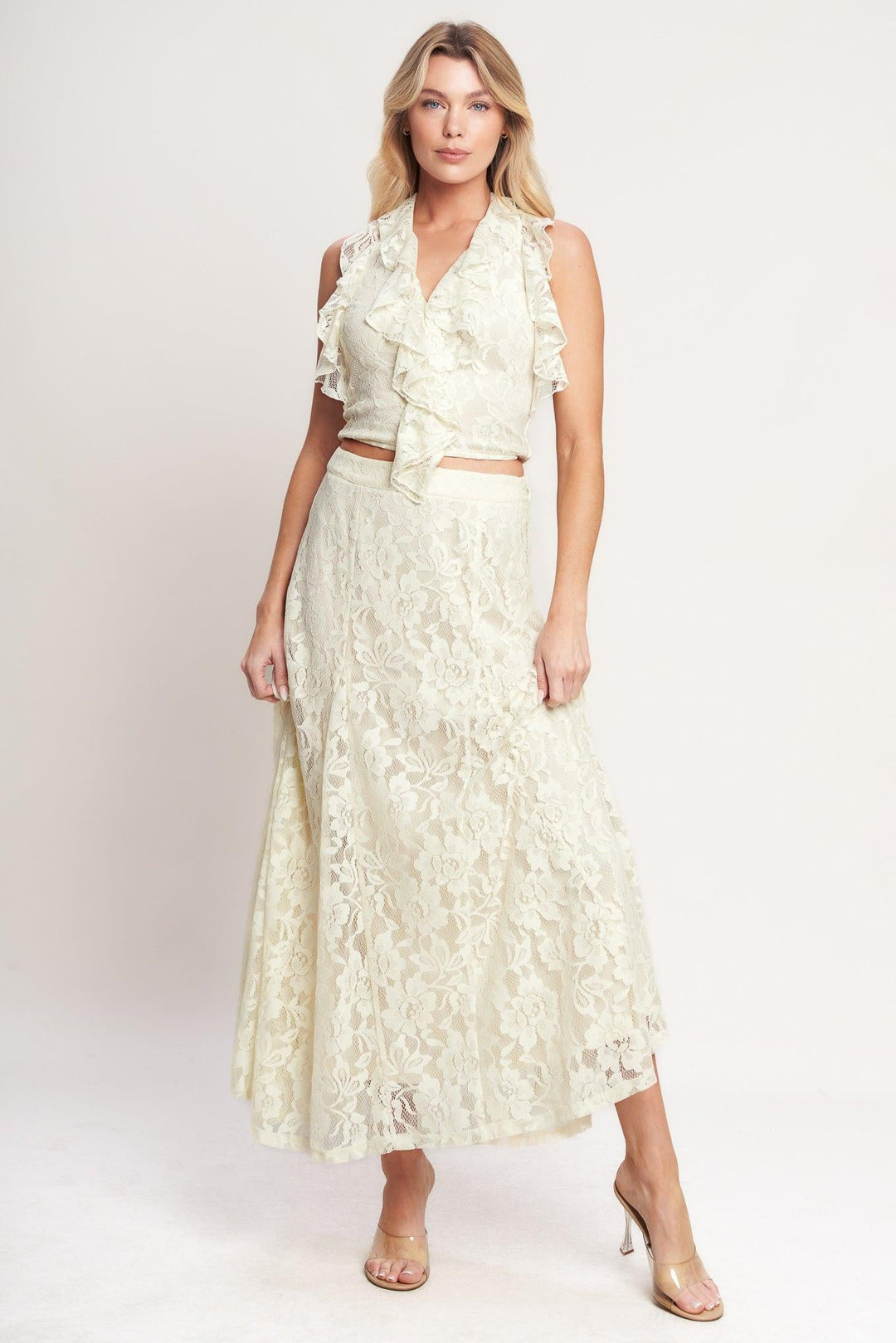 Ballet Muse Woven Lace Skirt from KADOU Boutique