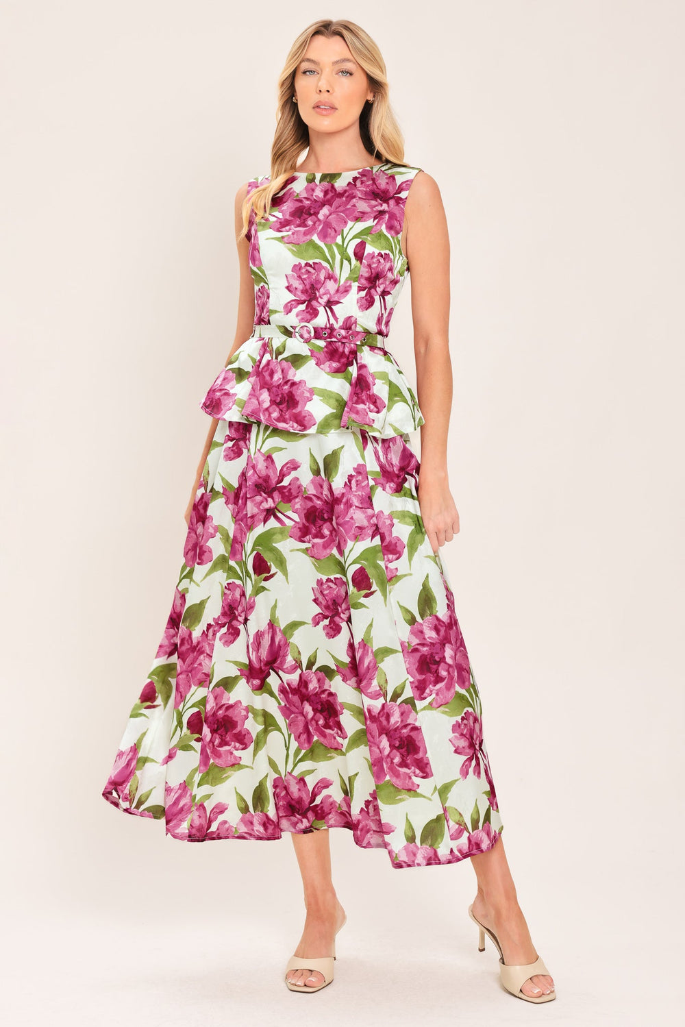 Romantic Rose Woven Circle Skirt from KADOU Boutique