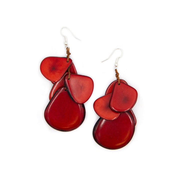 Jordin Earrings Red