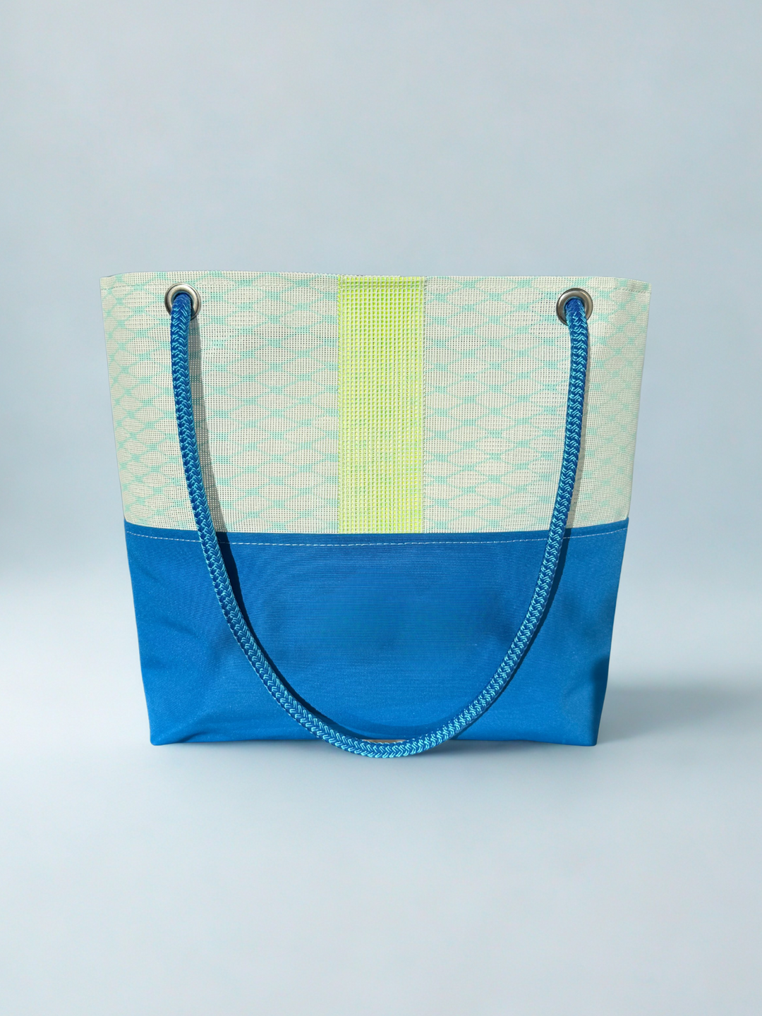Bleached Aqua tote from KADOU Boutique