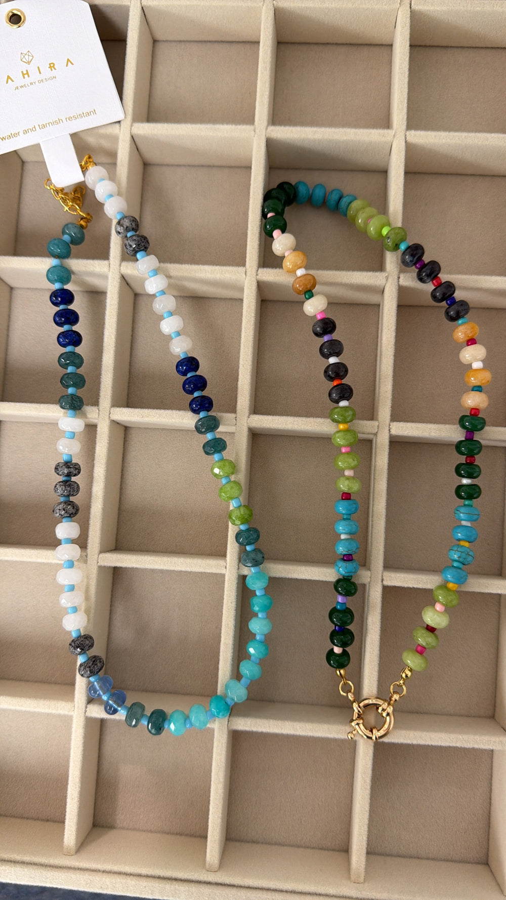 Seamoss Beaded Toggle Necklace from KADOU Boutique