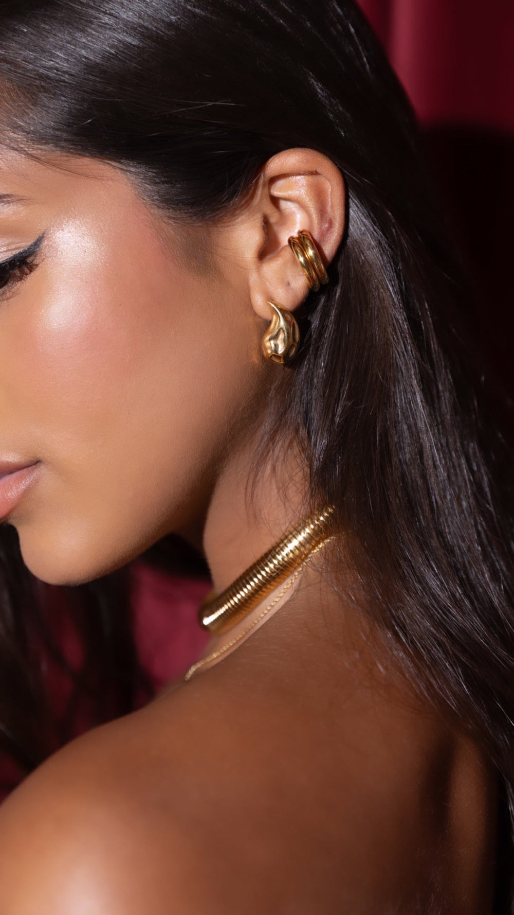 Rhonda Teardrop Stud from KADOU Boutique