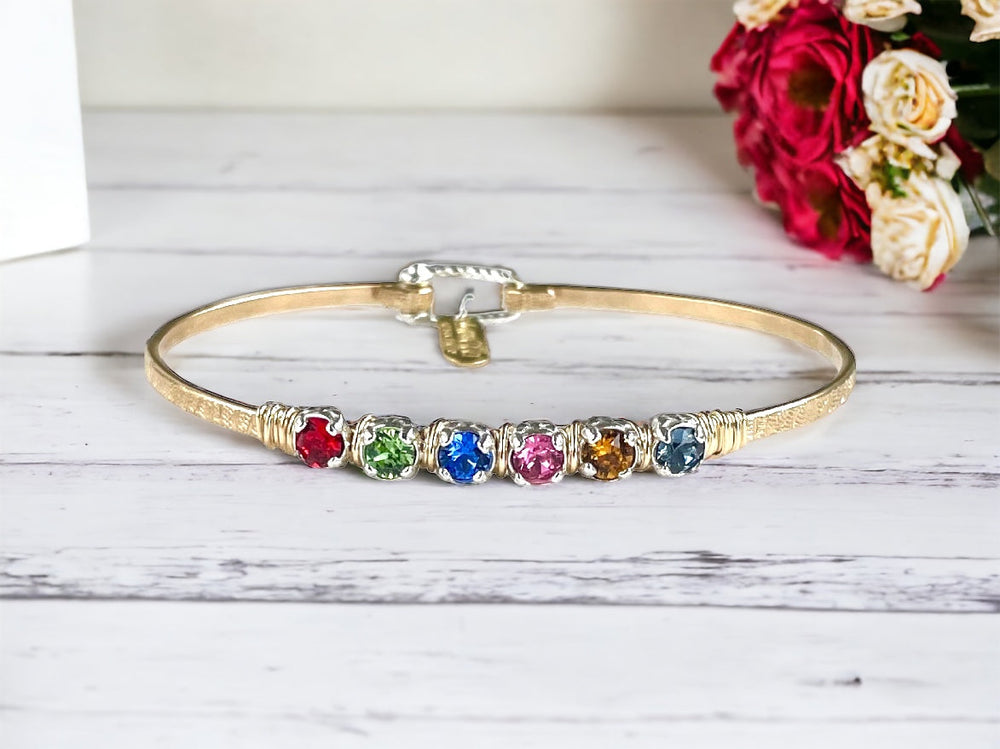 Custom Mothers Birthstone Bracelet Mid-Sized from KADOU Boutique