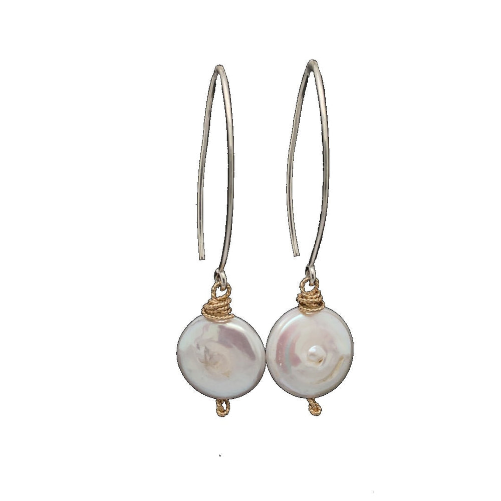 Luna Pearl Earrings from KADOU Boutique