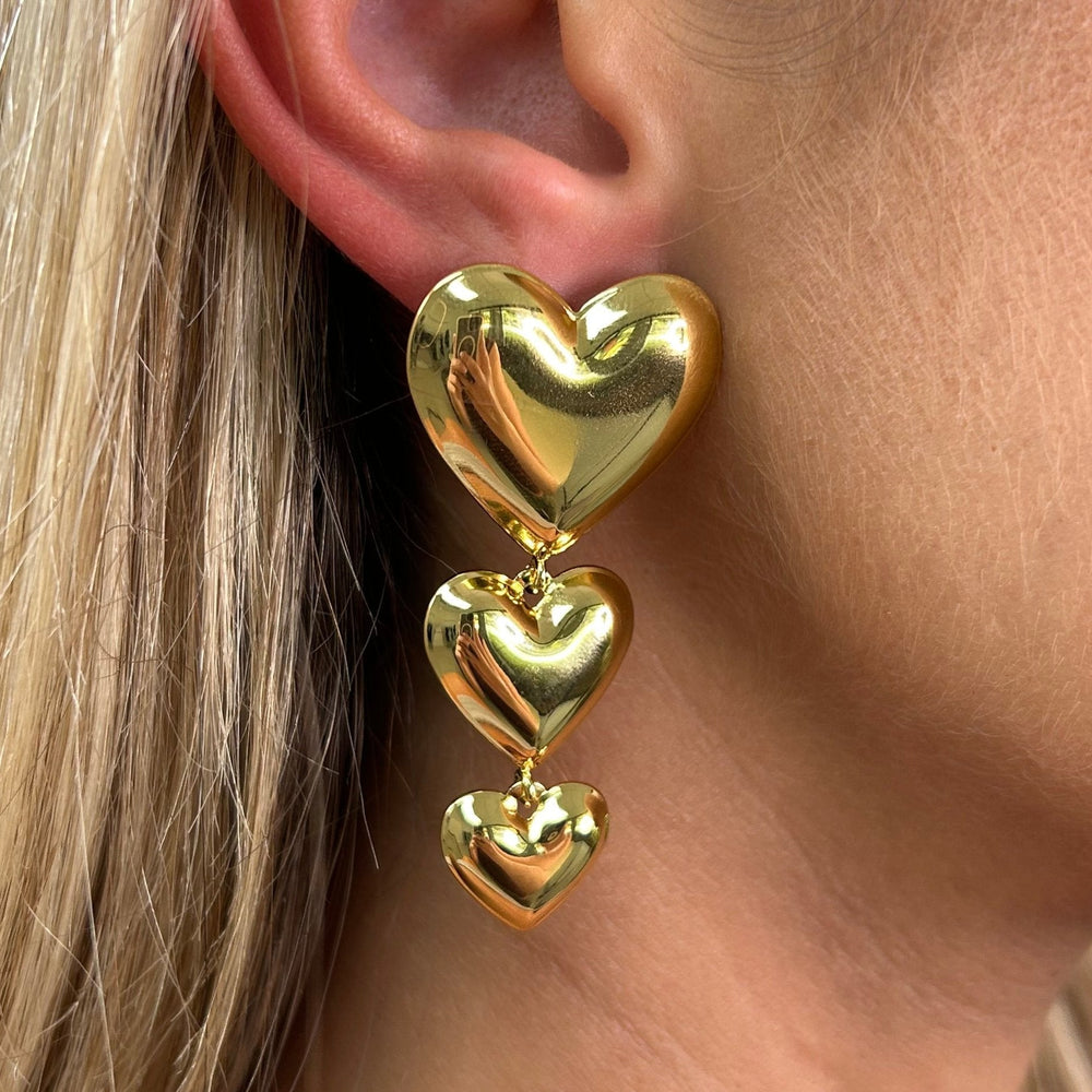 Tori Heart Drop Earring from KADOU Boutique