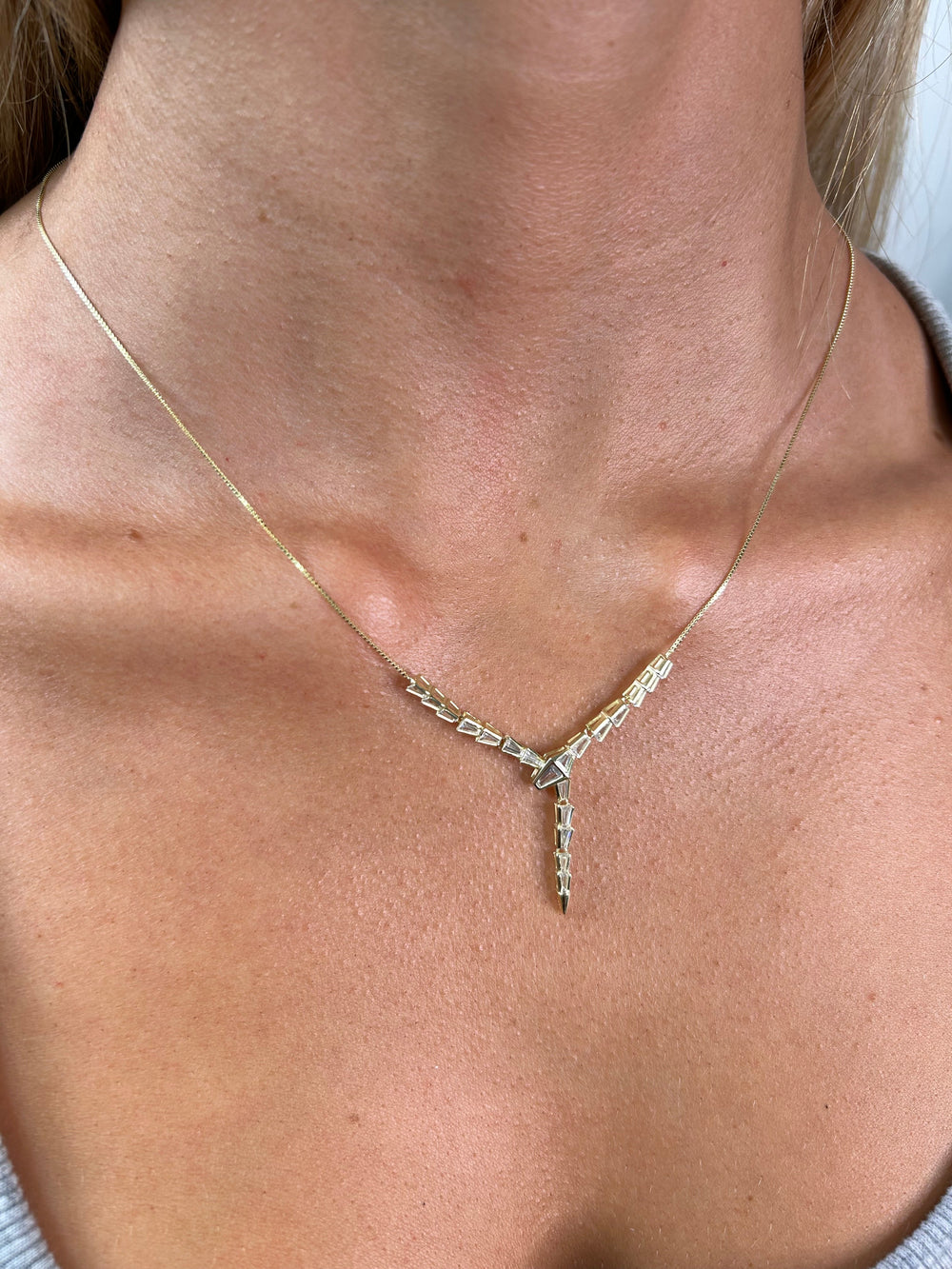 Trina Snake Necklace from KADOU Boutique
