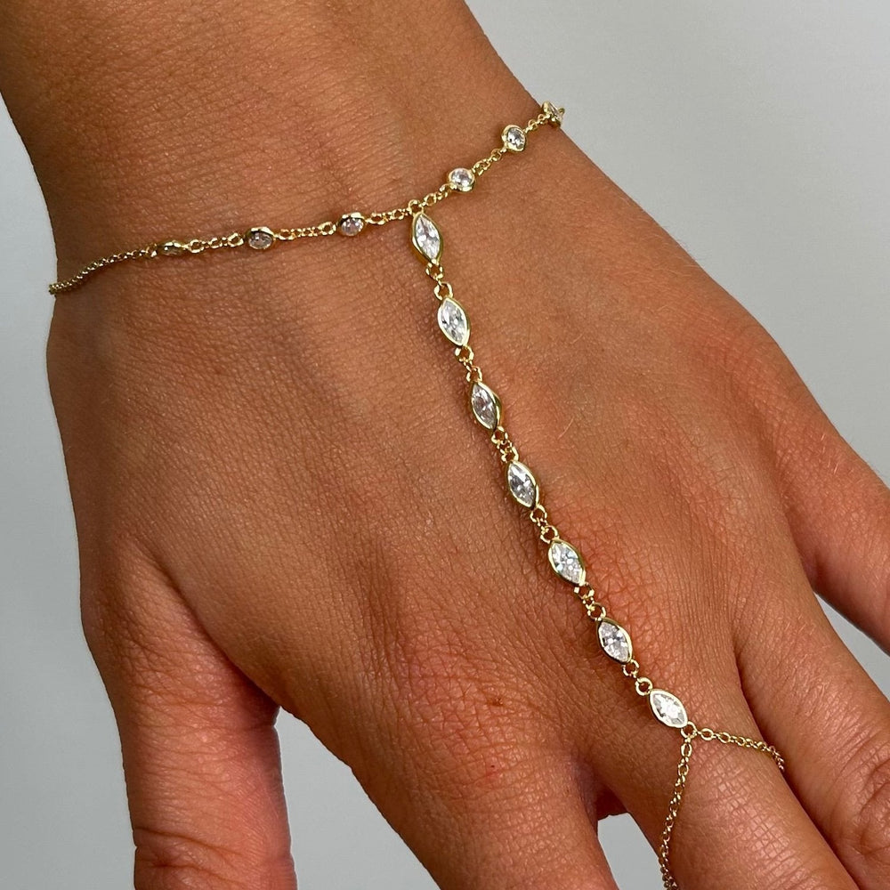 Anastasia Hand Chain Bracelet from KADOU Boutique