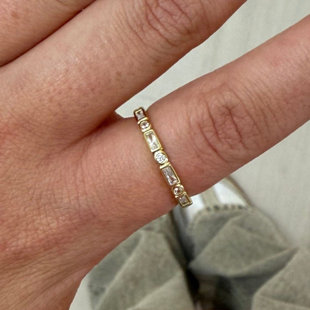 Aimee Cz Bezel Ring from KADOU Boutique