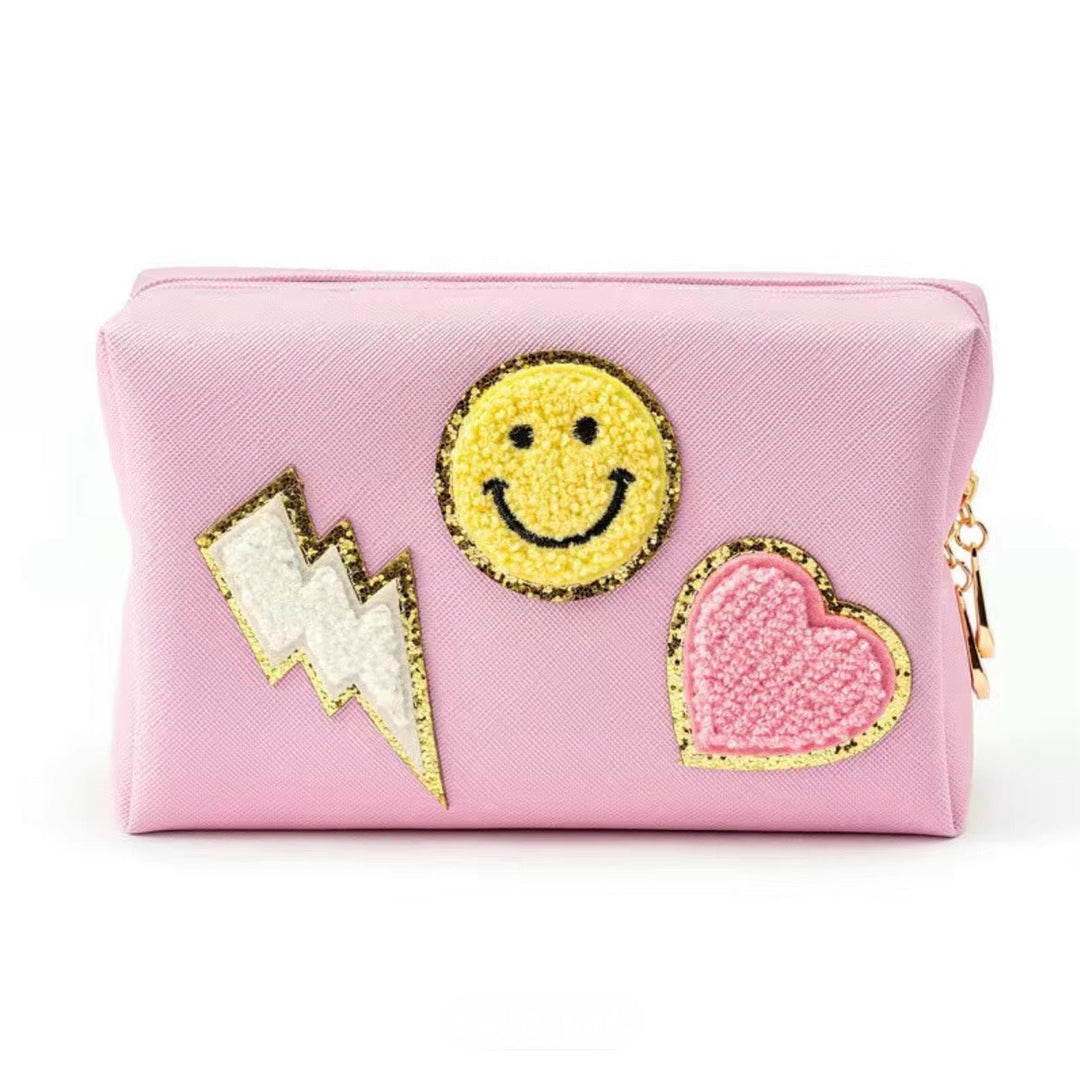 Patchwork Glam Cosmetic Bag
