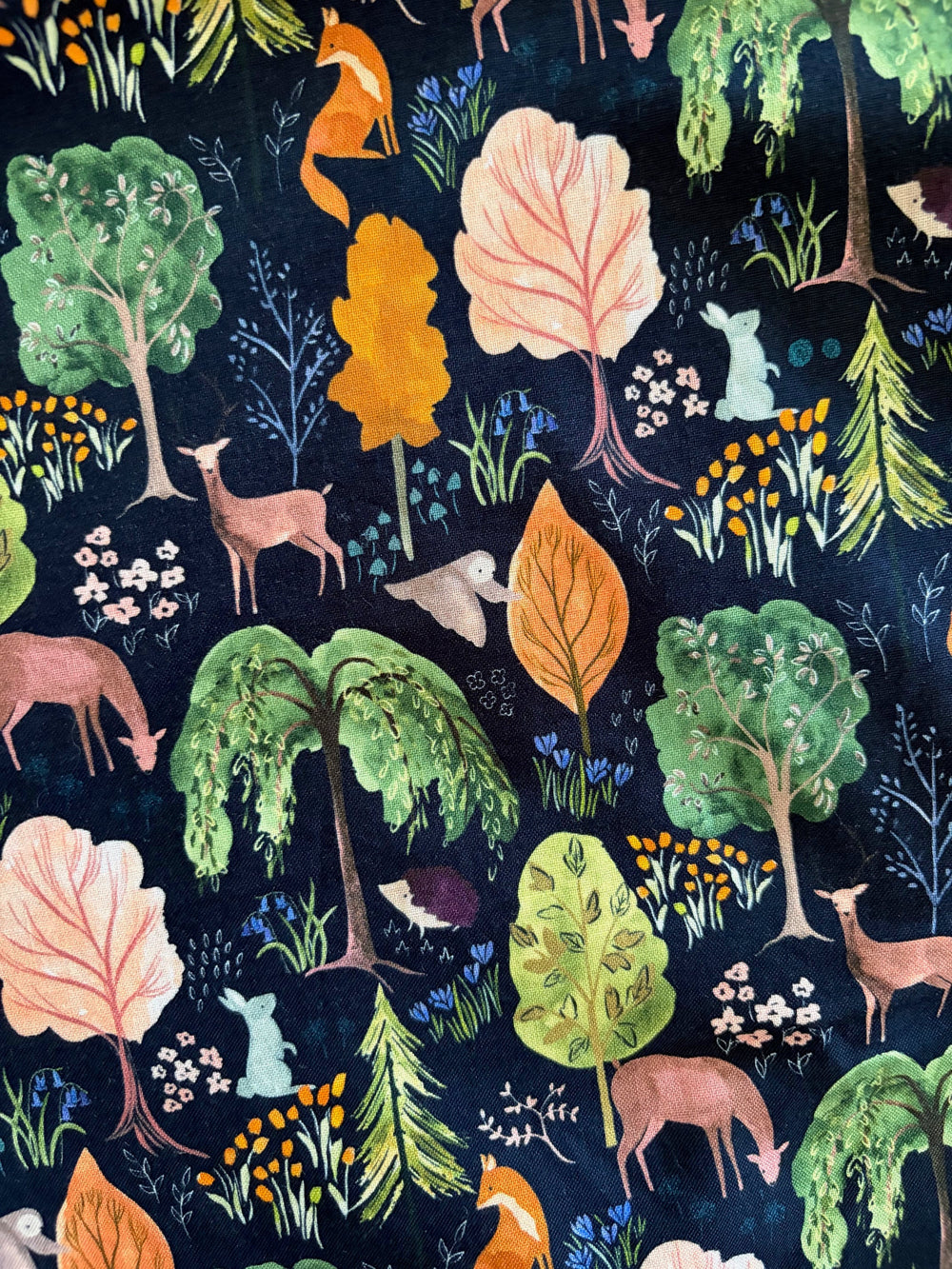 Woodland Midi Dress in Navy from KADOU Boutique