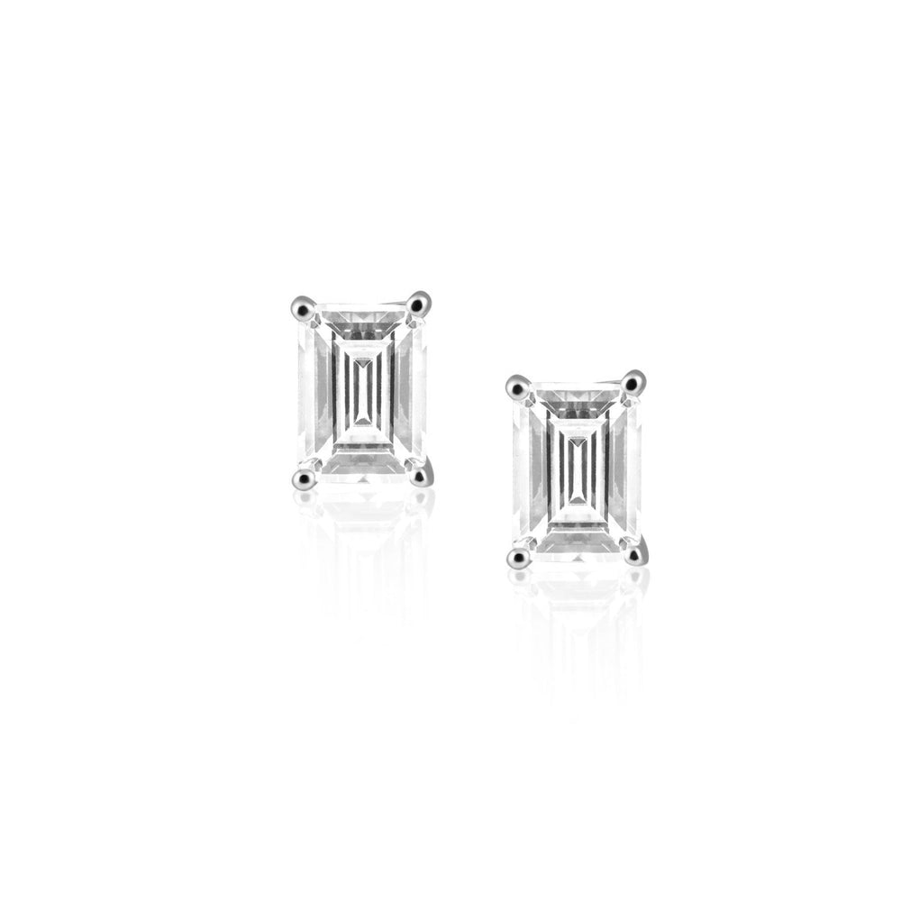 Katie Emerald Cut Studs from KADOU Boutique