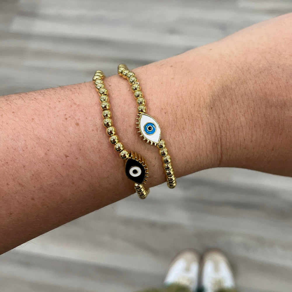 Emmy Evil Eye Bracelet from KADOU Boutique
