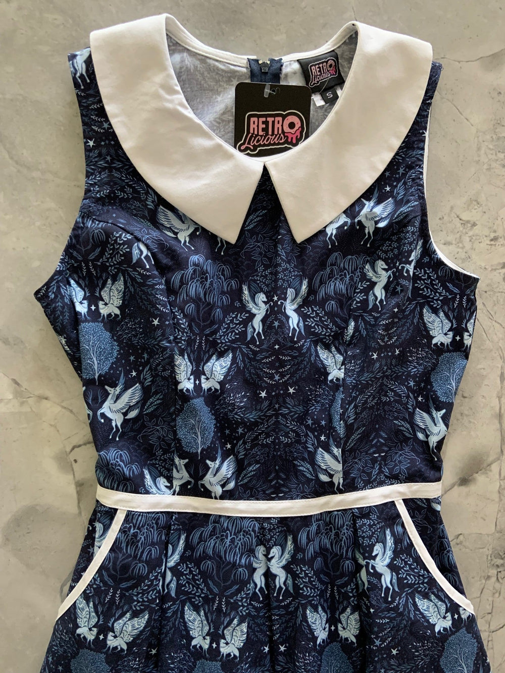 Midnight Collared Dress from KADOU Boutique