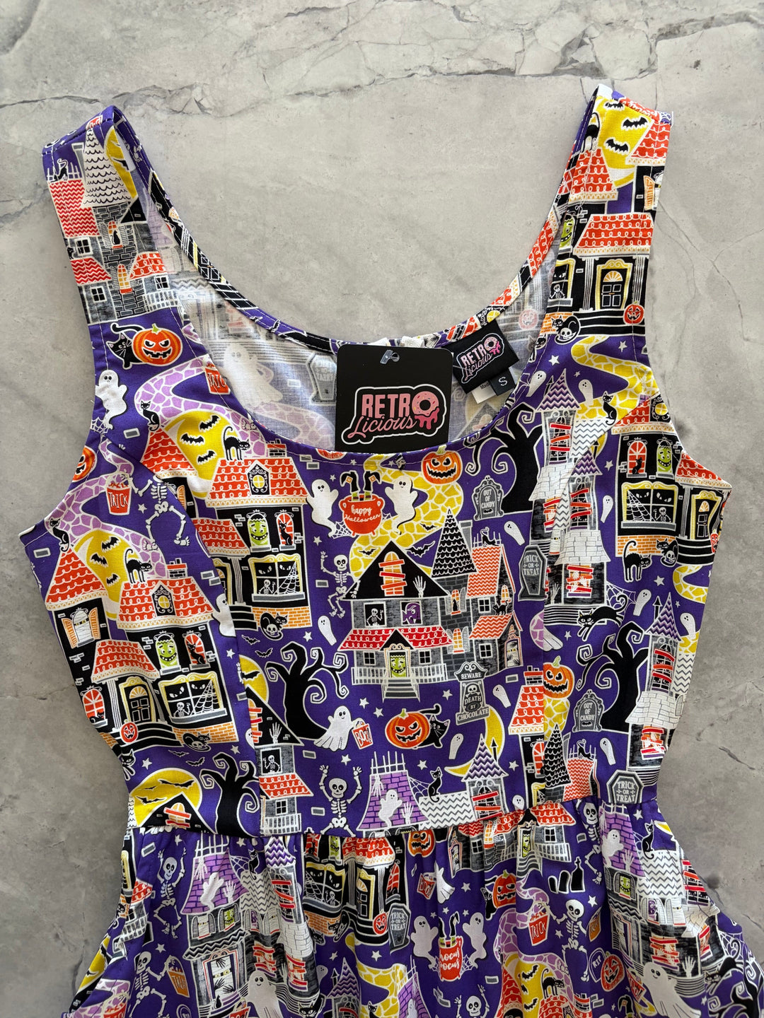 Glow in the Dark Haunted House Fit &amp; Flare Dress