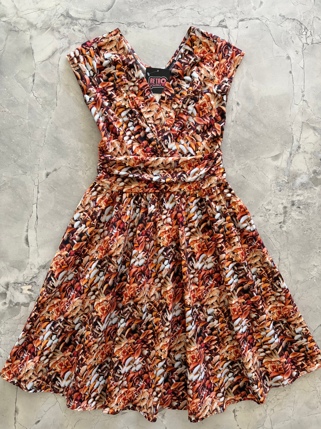 Mushroom Greta Dress from KADOU Boutique