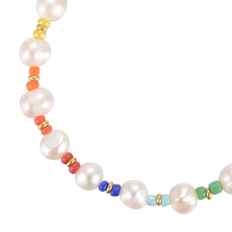 Malibu Rainbow Pearl Bracelet from KADOU Boutique