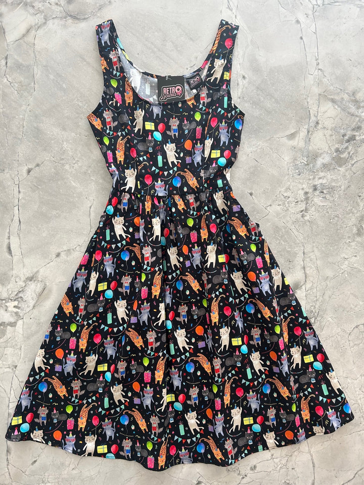 Party Cats Fit &amp; Flare Dress