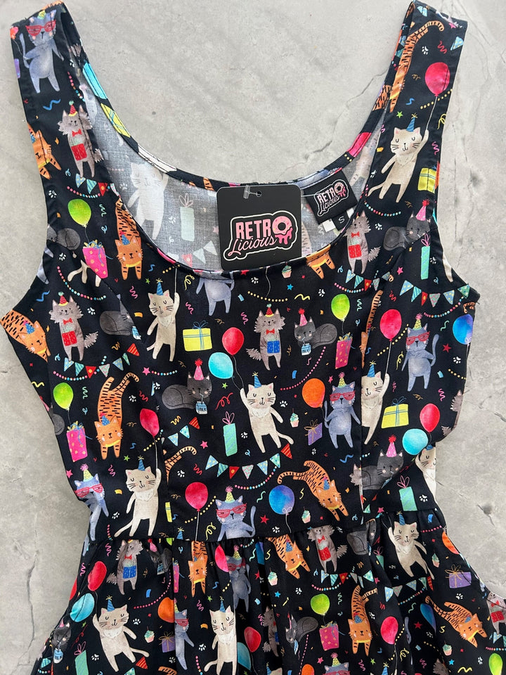 Party Cats Fit &amp; Flare Dress