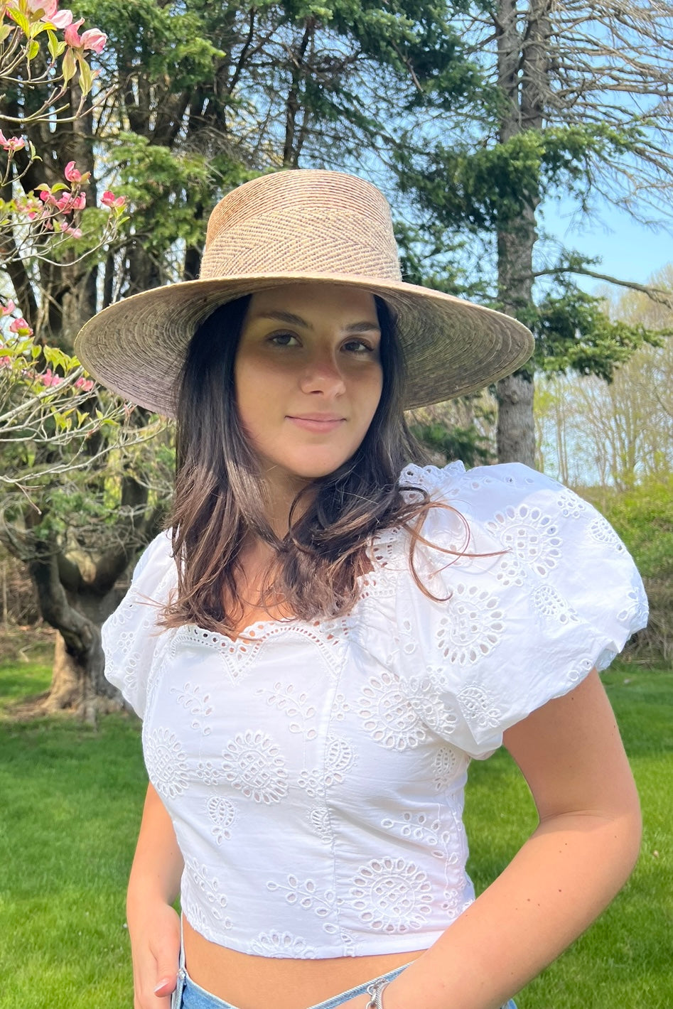 Carmen Eyelet Top from KADOU Boutique