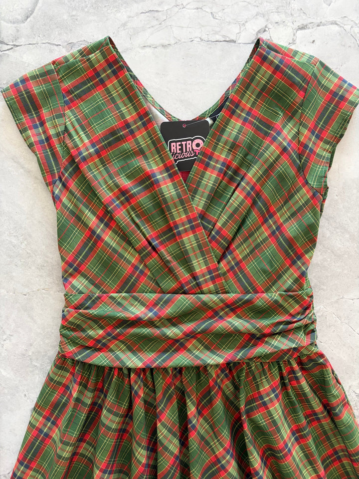 Green Plaid Greta Dress