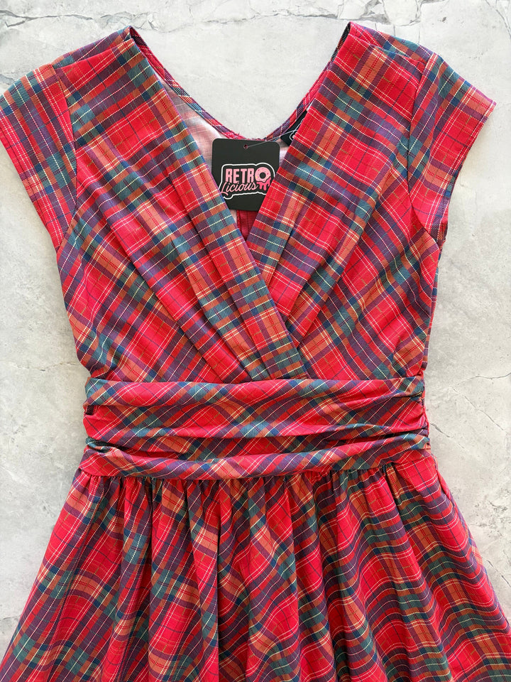 Red Plaid Greta Dress