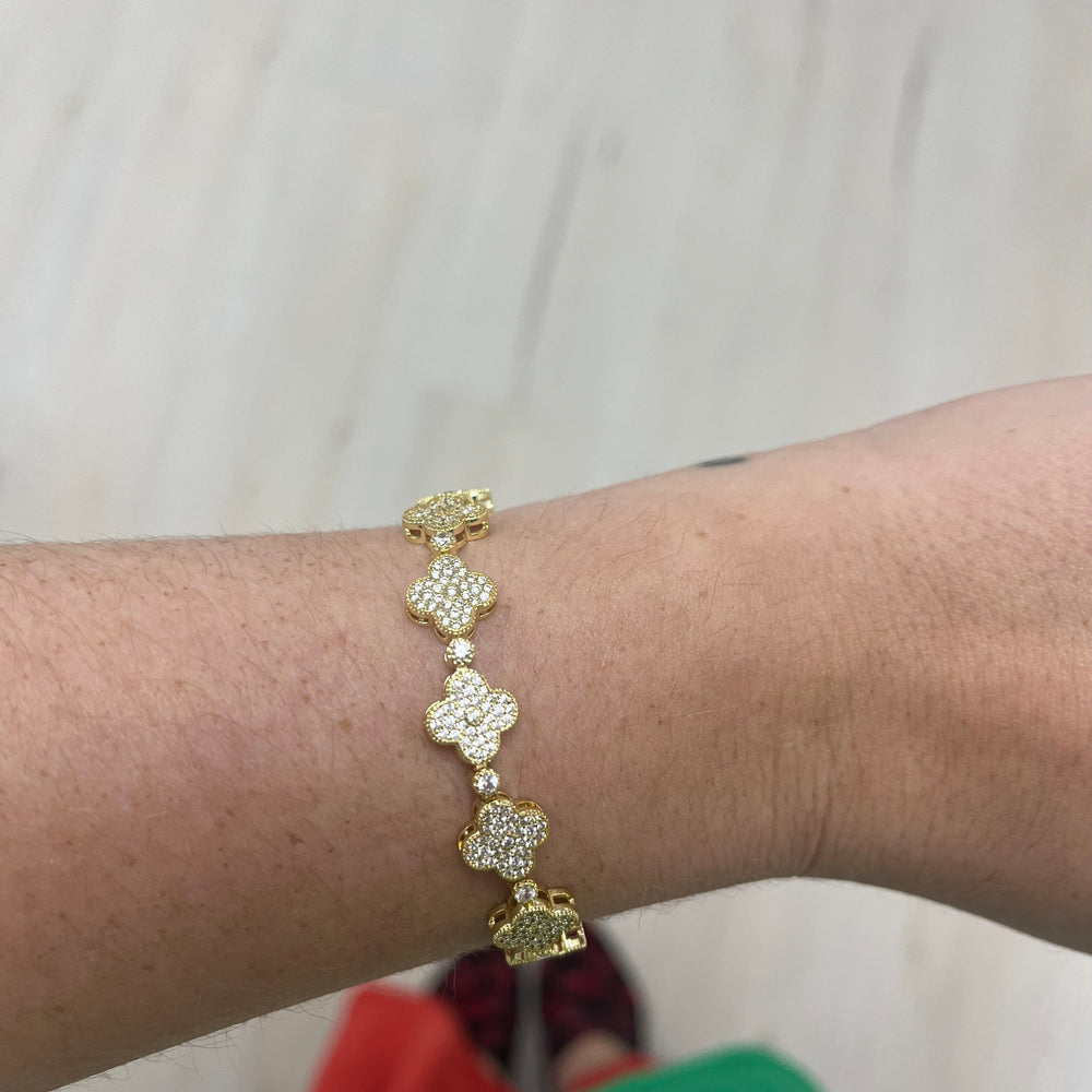 Gracie Clover Tennis Bracelet from KADOU Boutique