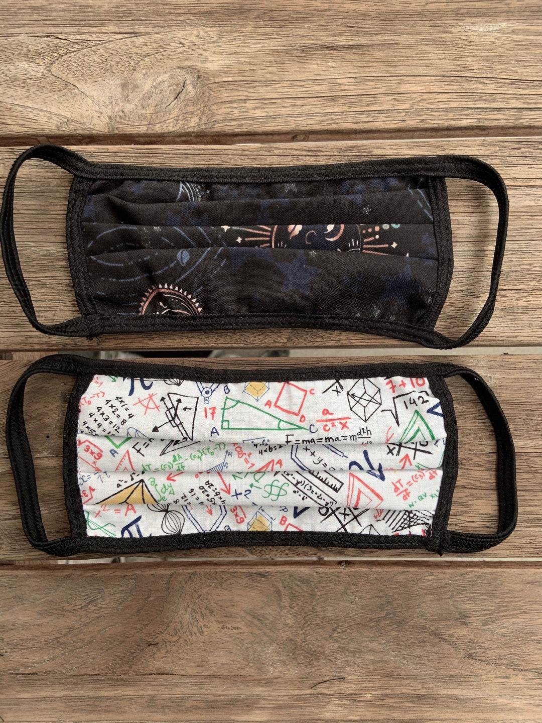 Celestial / Math Reversible Cotton Mask from KADOU Boutique