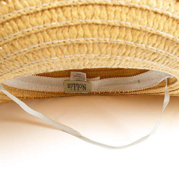 Women's Wide Brim Bow Straw Beach Hat