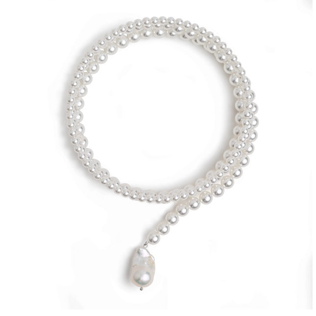 Gretchen Pearl Wrap Necklace from KADOU Boutique