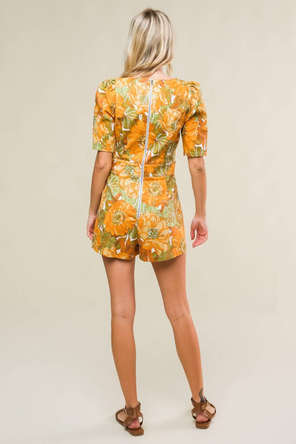 Italian Romance Woven Skort Romper from KADOU Boutique