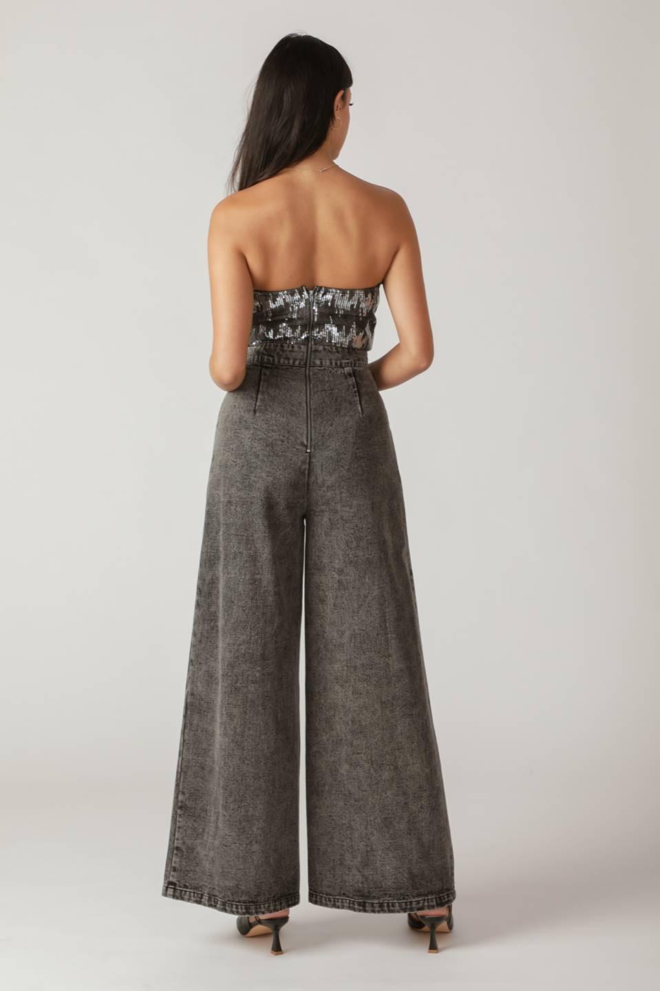 Delicate Touch Denim Jumpsuit from KADOU Boutique