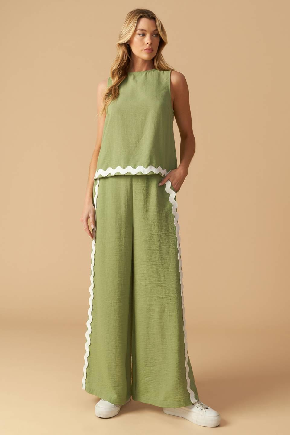 Drifting Currents Woven Pants from KADOU Boutique
