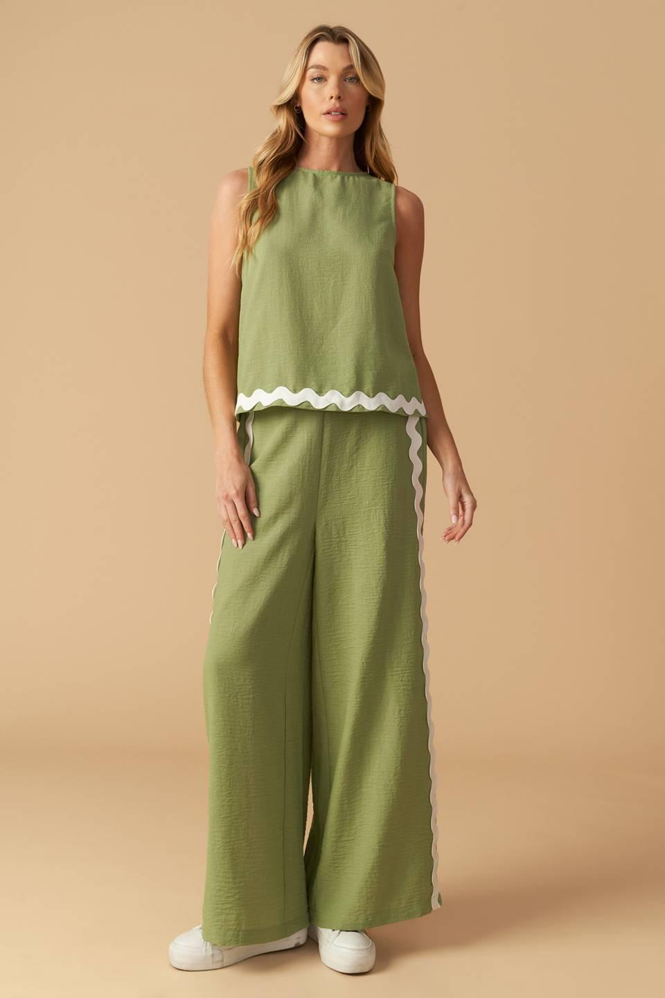 Drifting Currents Woven Pants from KADOU Boutique