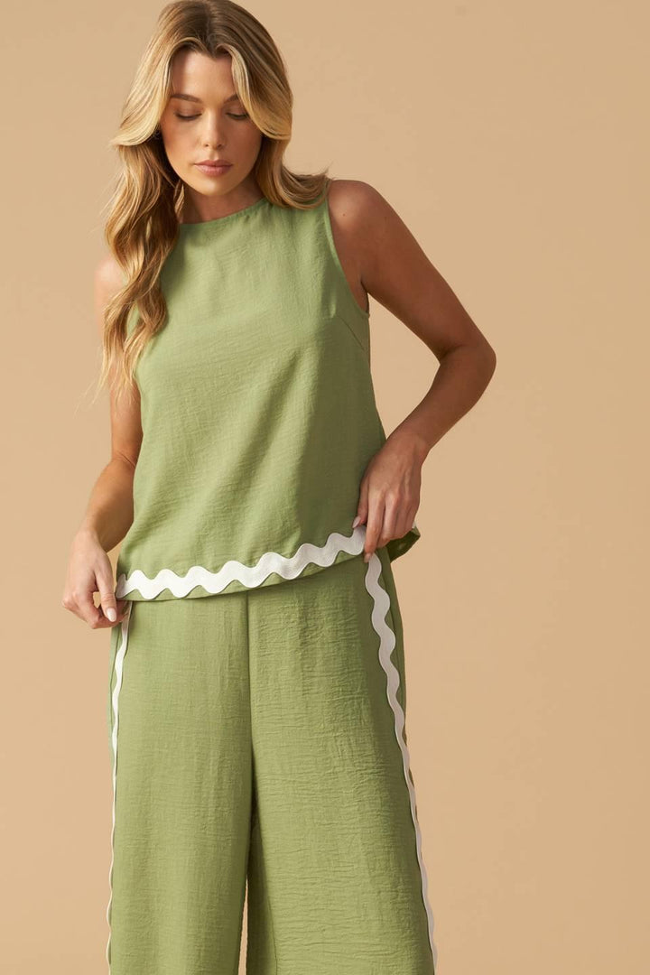 Drifting Currents Woven Pants from KADOU Boutique