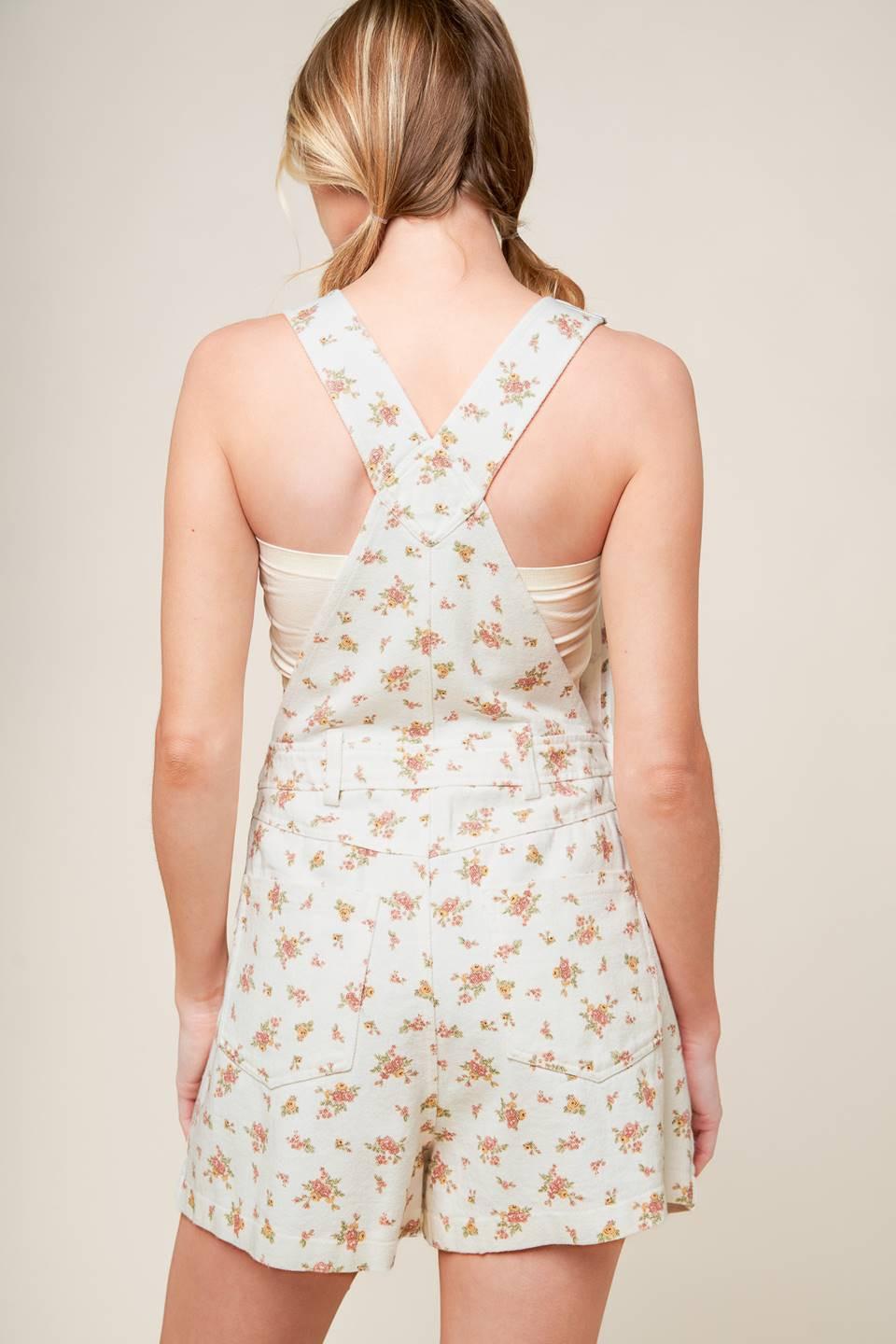 Invite Only Off White Woven Romper from KADOU Boutique