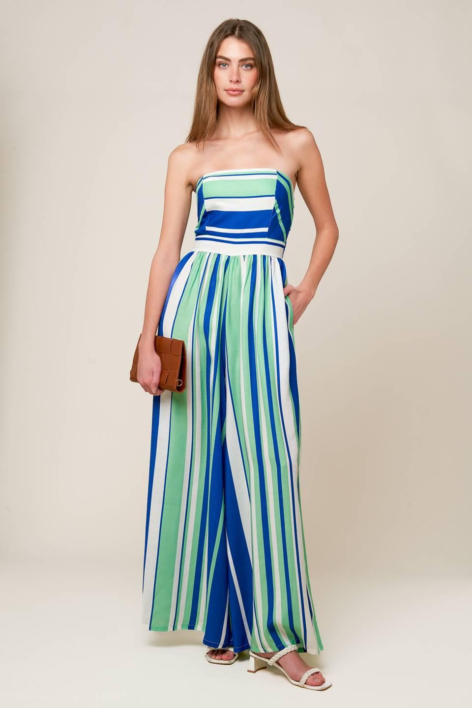 Riverside Sips Woven Jumpsuit from KADOU Boutique