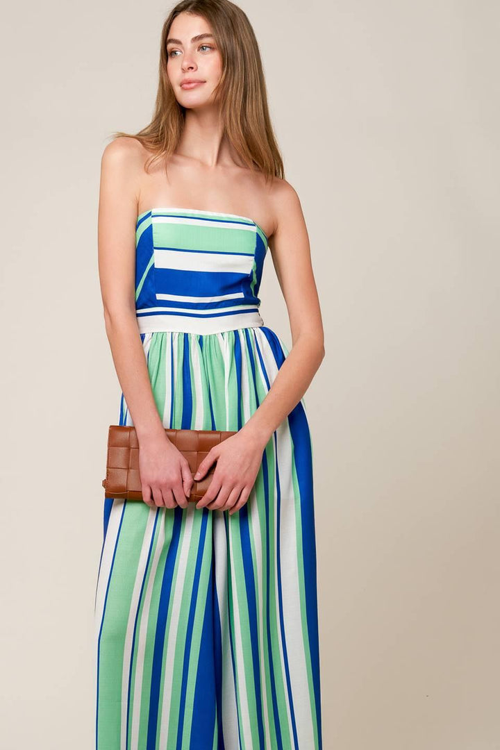 Riverside Sips Woven Jumpsuit from KADOU Boutique