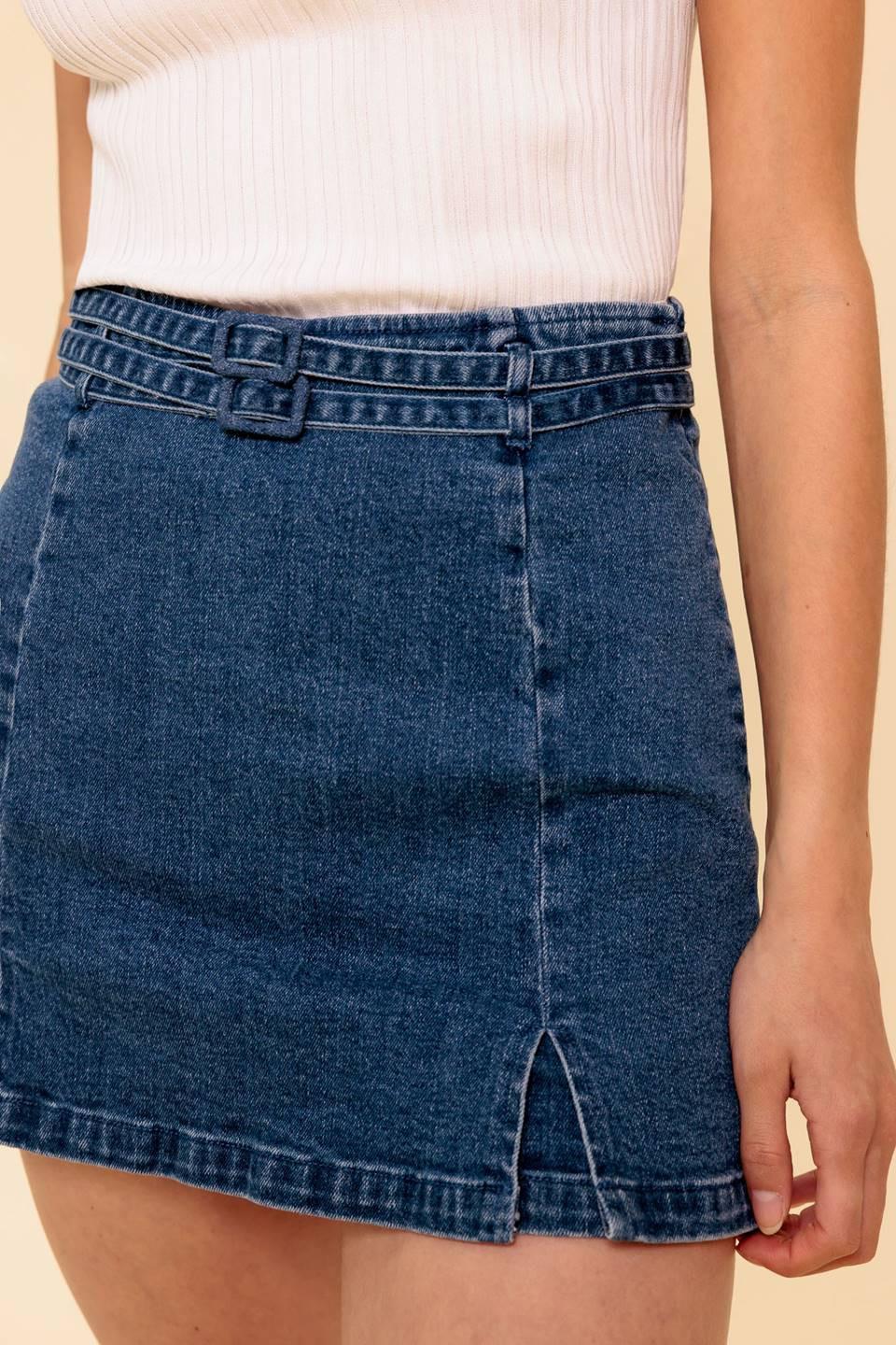 Sunday Afternoons Medium Indigo Skort from KADOU Boutique