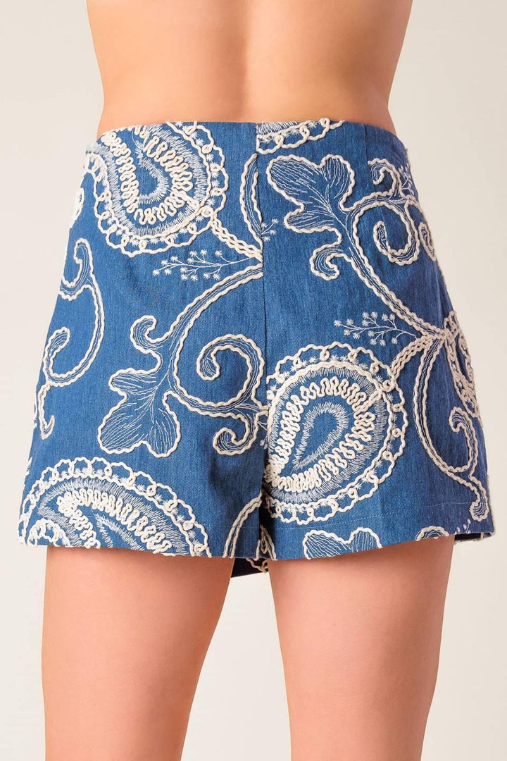 Cara La France Woven Skort from KADOU Boutique