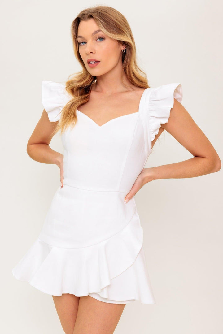 Exploring New Cities Woven Skort Romper from KADOU Boutique