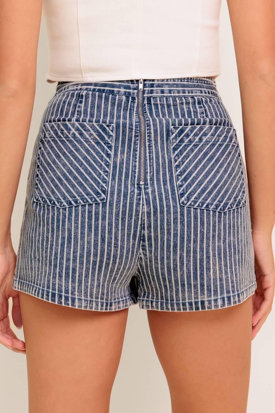 Ocean Bliss Denim Skort from KADOU Boutique