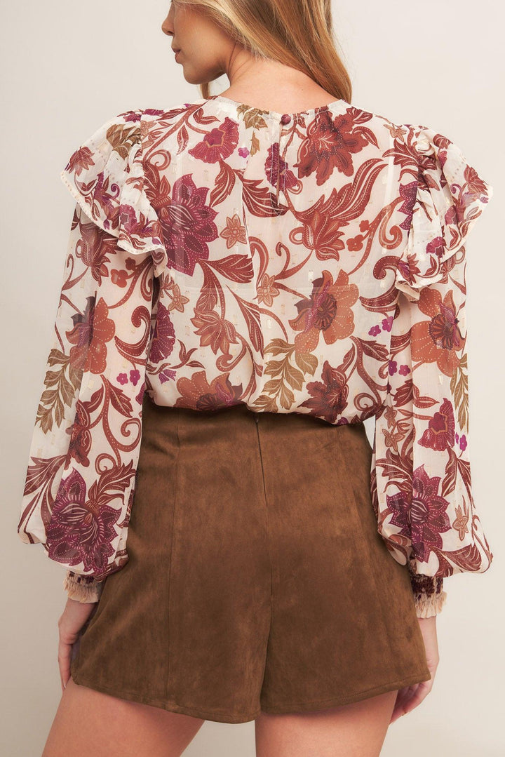 Autumn Starlet Faux Suede Skort from KADOU Boutique