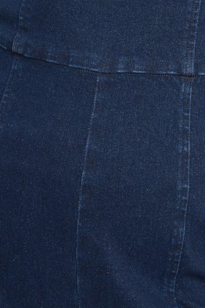 TRENDSETTING MEDIUM INDIGO DENIM JUMPSUIT