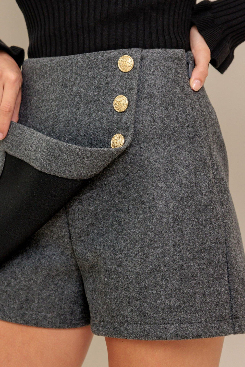 Paris Structure Woven Skort from KADOU Boutique