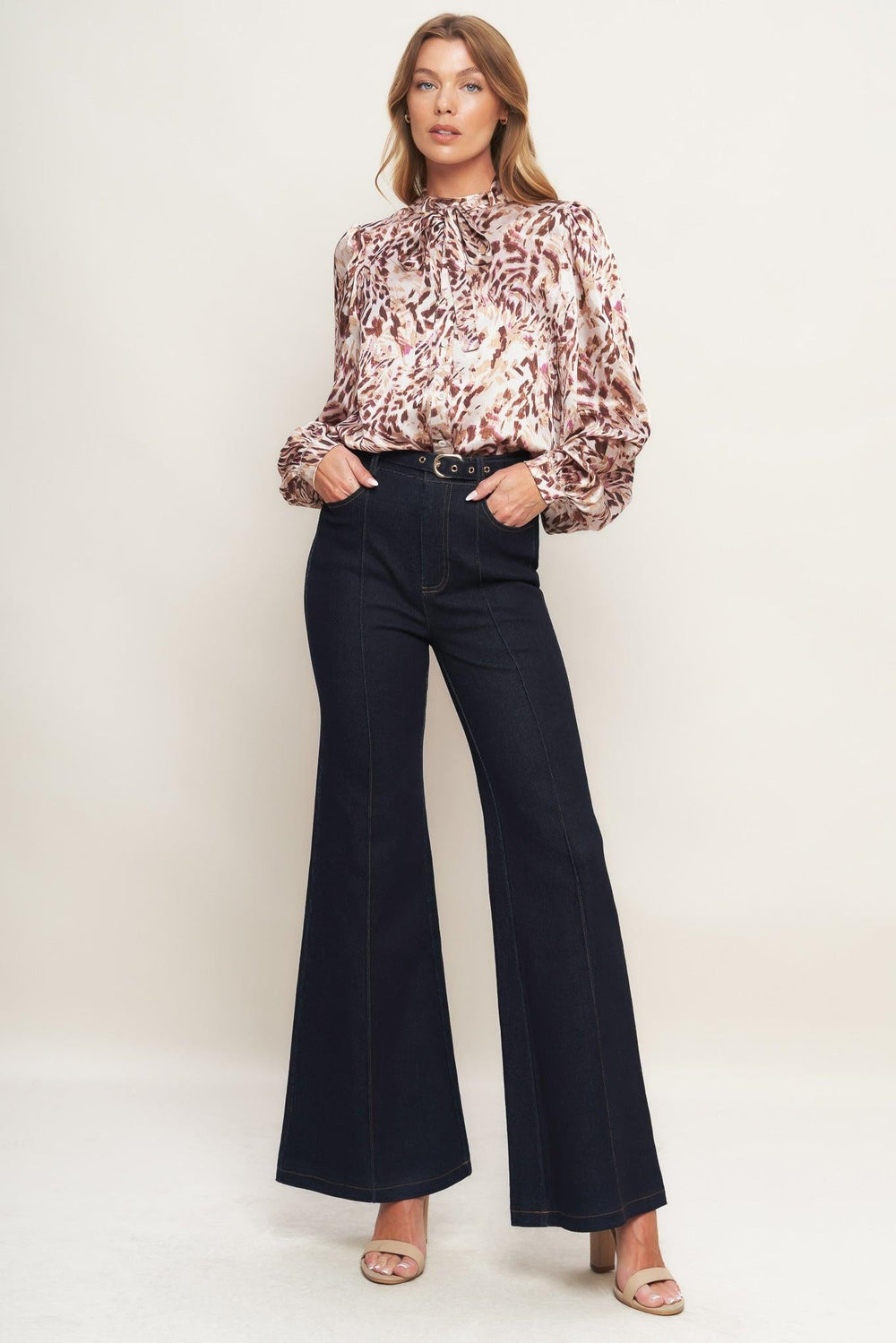 Iconic Flare Denim Pants from KADOU Boutique