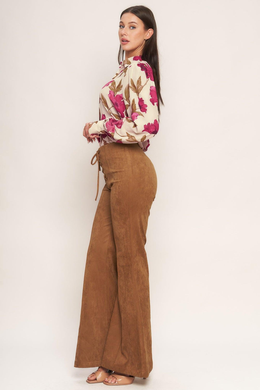 Wild Honey Faux Suede Pants from KADOU Boutique