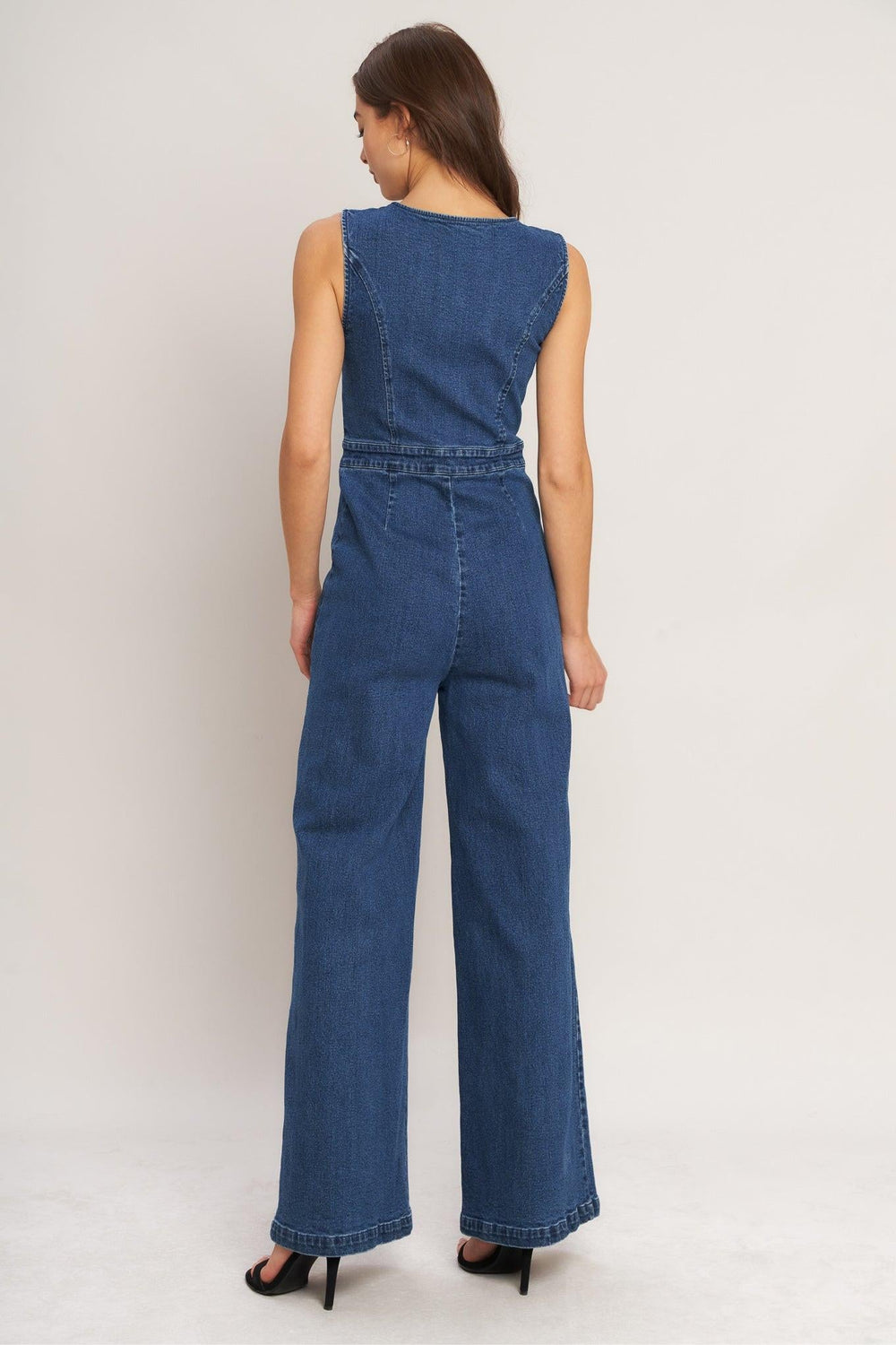 City Stroll Denim Jumpsuit from KADOU Boutique