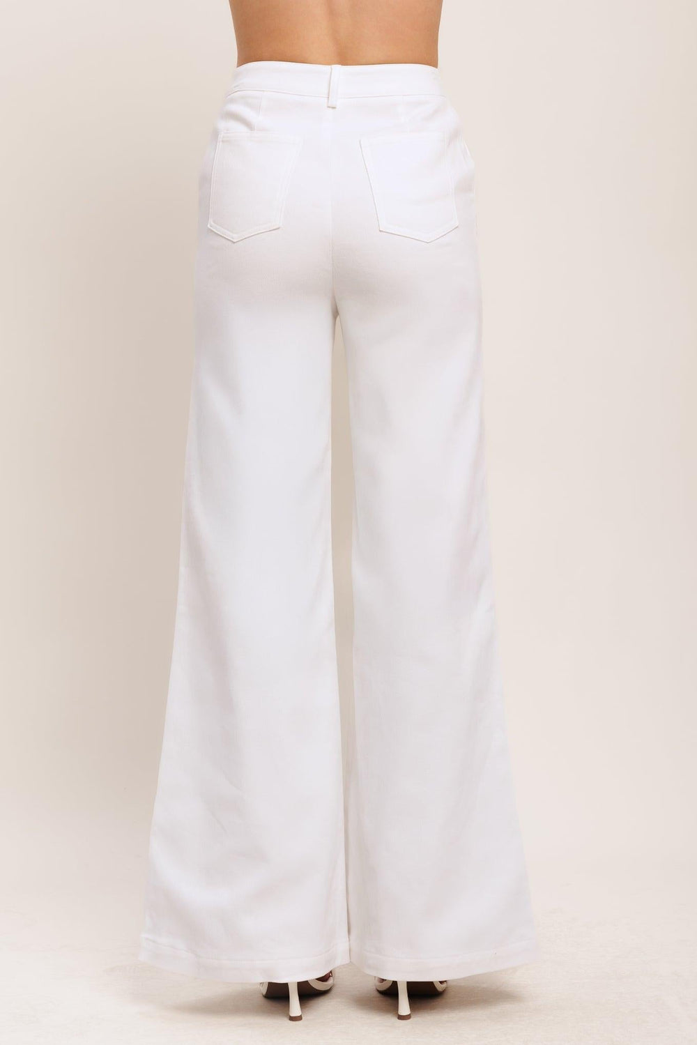 Open Road White Woven Pants from KADOU Boutique