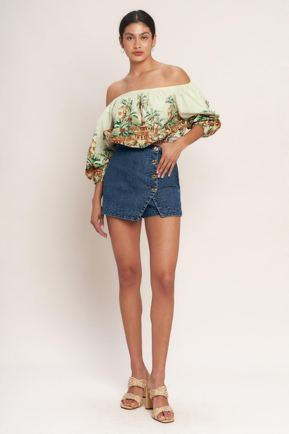 No Second Thought Denim Skirt from KADOU Boutique